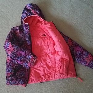 North Face Girls reversible winter coat